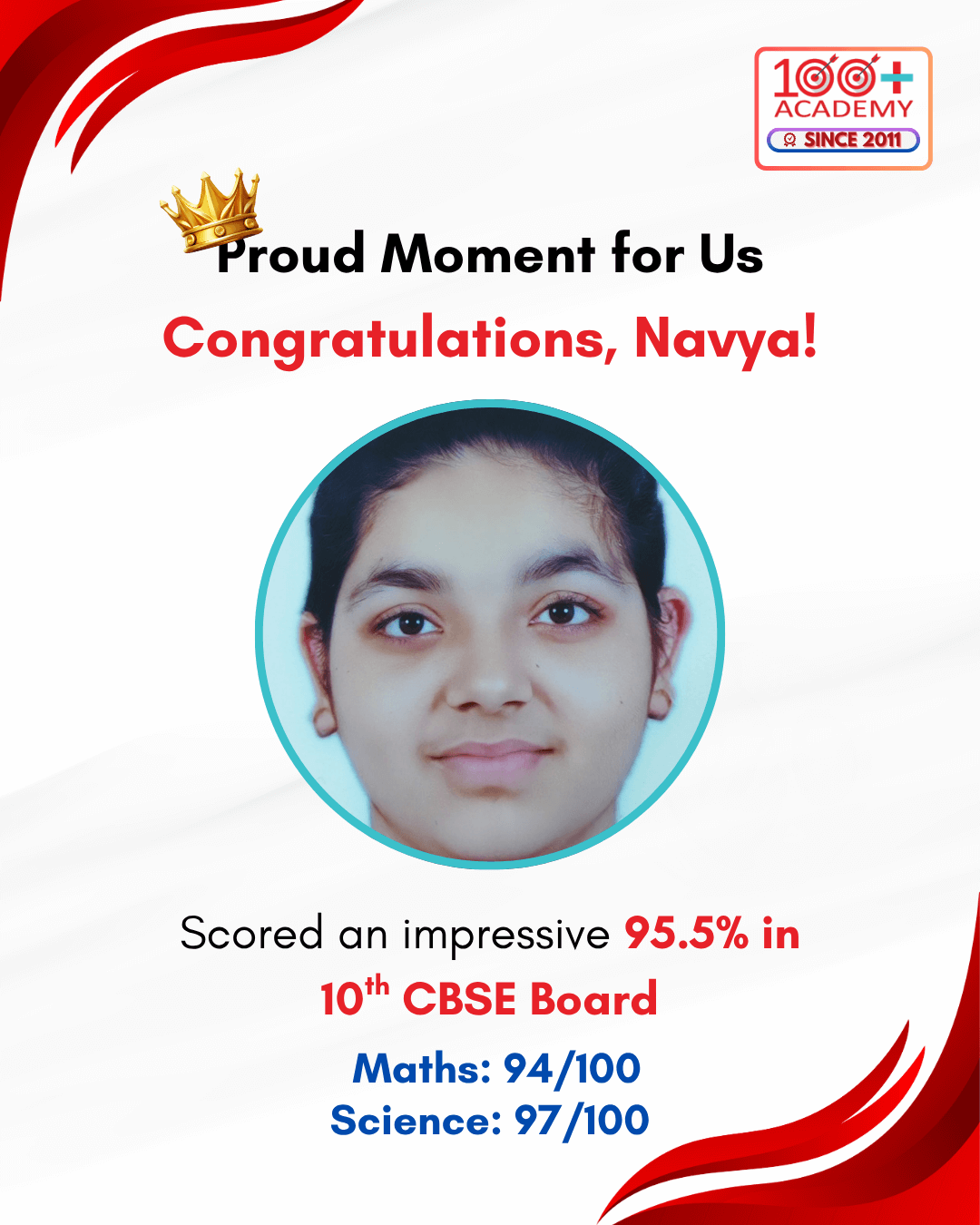 Navya - Class 10th Result