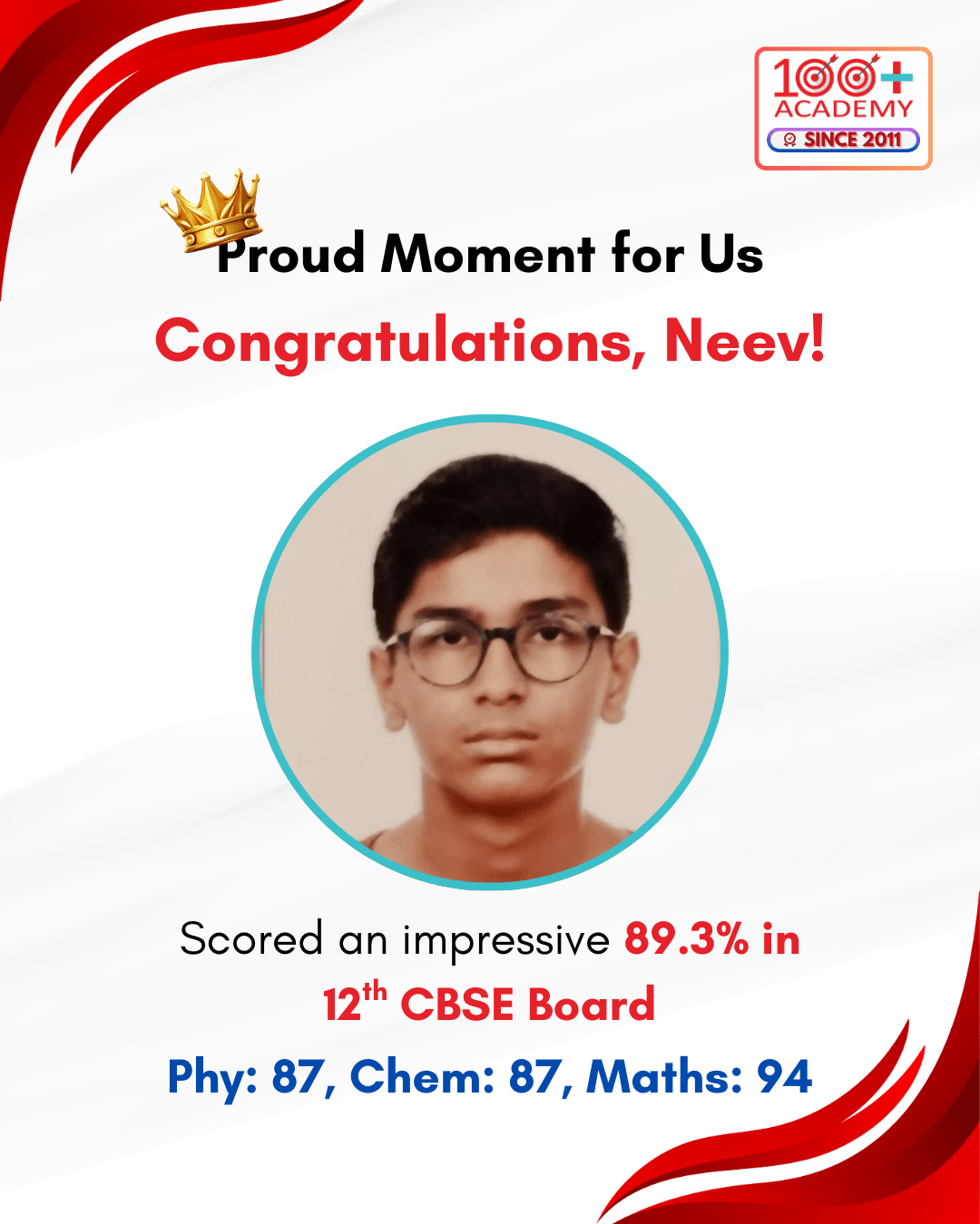 Neev - Class 12th Result