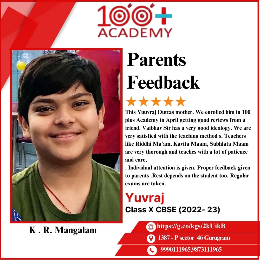 Student Feedback Chat 8 - 100 Plus Academy