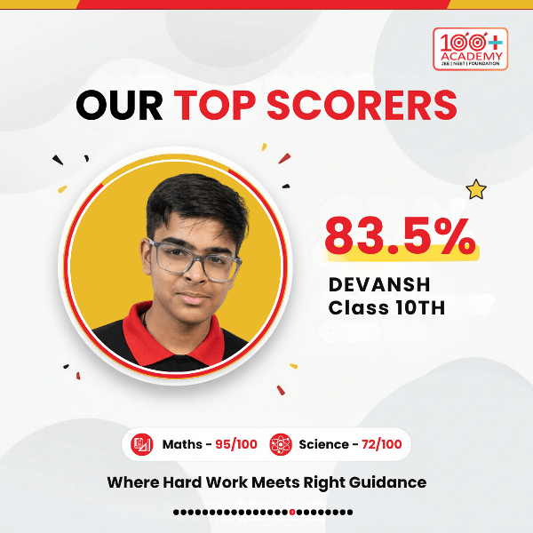 CBSE Class 10 Board Result 2025-26 - Best Class 10 Coaching Unnao - 100 Plus Academy