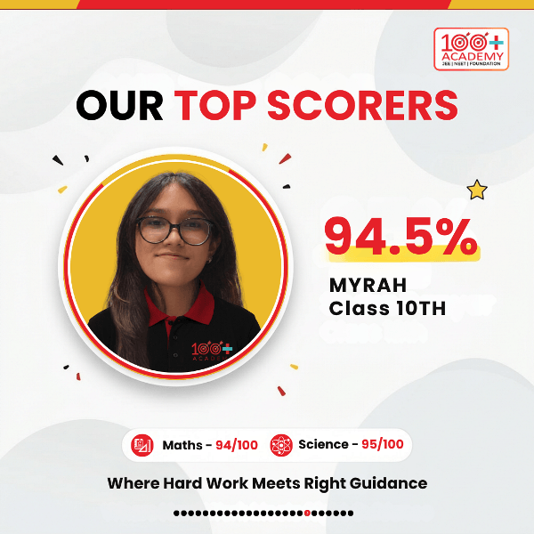 CBSE Class 10 Board Result 2025-26 - Best Class 10 Coaching Unnao - 100 Plus Academy