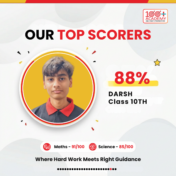 CBSE Class 10 Board Result 2025-26 - Best Class 10 Coaching Unnao - 100 Plus Academy