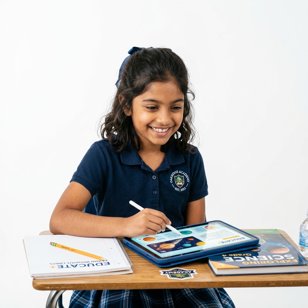 Young student engaging in online STEM coaching