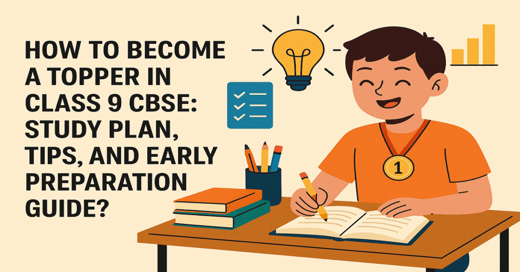 How to Become a Topper in Class 9 CBSE: Study Plan, Tips, and Early Preparation Guide?