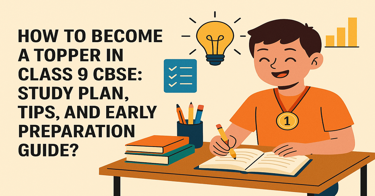 You are currently viewing How to Become a Topper in Class 9 CBSE: Study Plan, Tips, and Early Preparation Guide?
